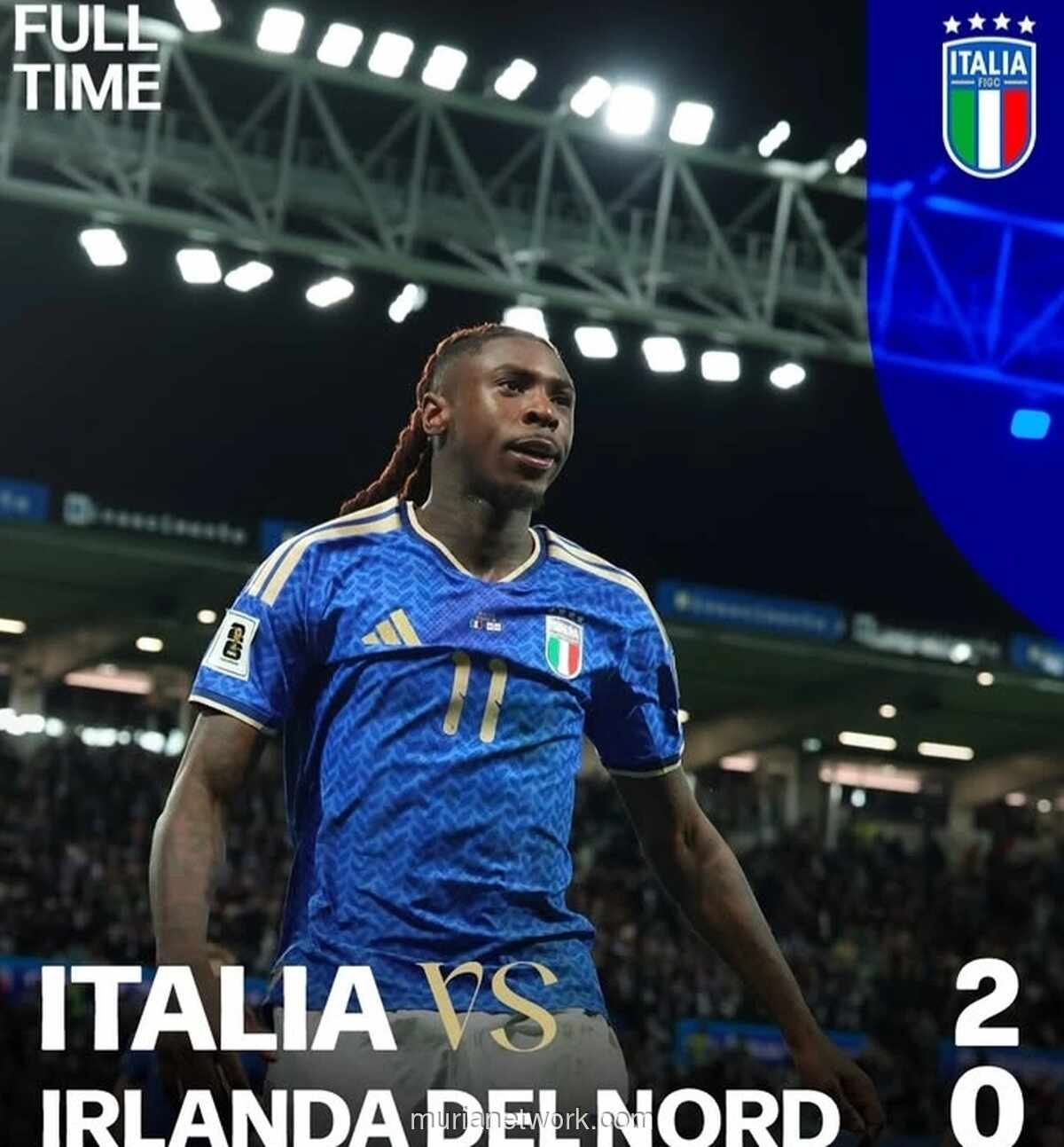 Italia Kalahkan Irlandia Utara, Lolos ke Final Playoff Piala Dunia 2026