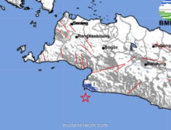 Gempa Magnitudo 4.1 Guncang Sukabumi Dini Hari
