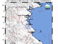 Gempa Magnitudo 3,8 Guncang Bulungan, Getaran Terasa hingga Tanjung Selor