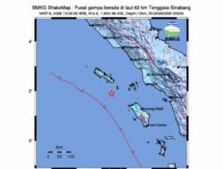 Gempa Magnitudo 5,6 Guncang Perairan dekat Sinabang, Tidak Berpotensi Tsunami