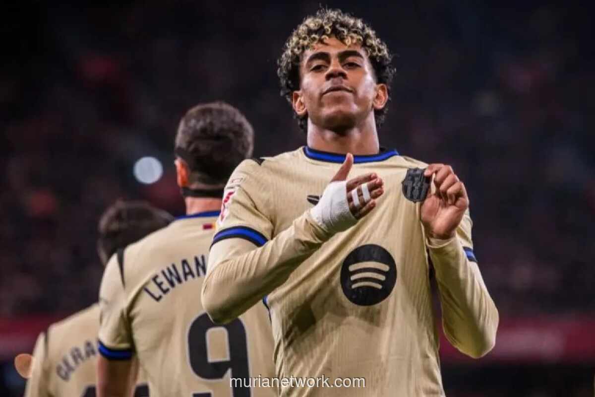 Lamine Yamal Cetak Gol Indah, Barca Kukuhkan Puncak Klasemen Usai Taklukkan Athletic Bilbao