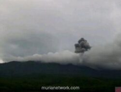 Gunung Lewotobi Laki-laki Erupsi, Kolom Abu Capai 1,2 Kilometer