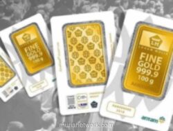 Harga Emas Antam Stagnan di Rp 3,085 Juta per Gram