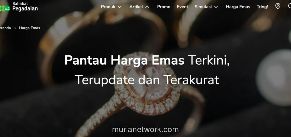 Harga Emas Mandek, Catat Level Terendah dalam Sepekan