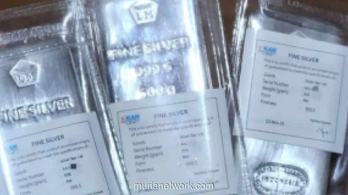 Harga Perak Antam Melonjak Rp2.100, Tembus Rp46.550 per Gram