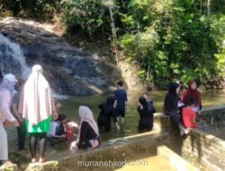 Air Terjun Batu Ampar di Lingga Ramai Dikunjungi Saat Libur Lebaran