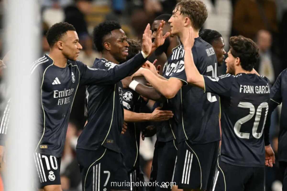 Real Madrid Singkirkan Manchester City Berkat Gol Telat Vinicius