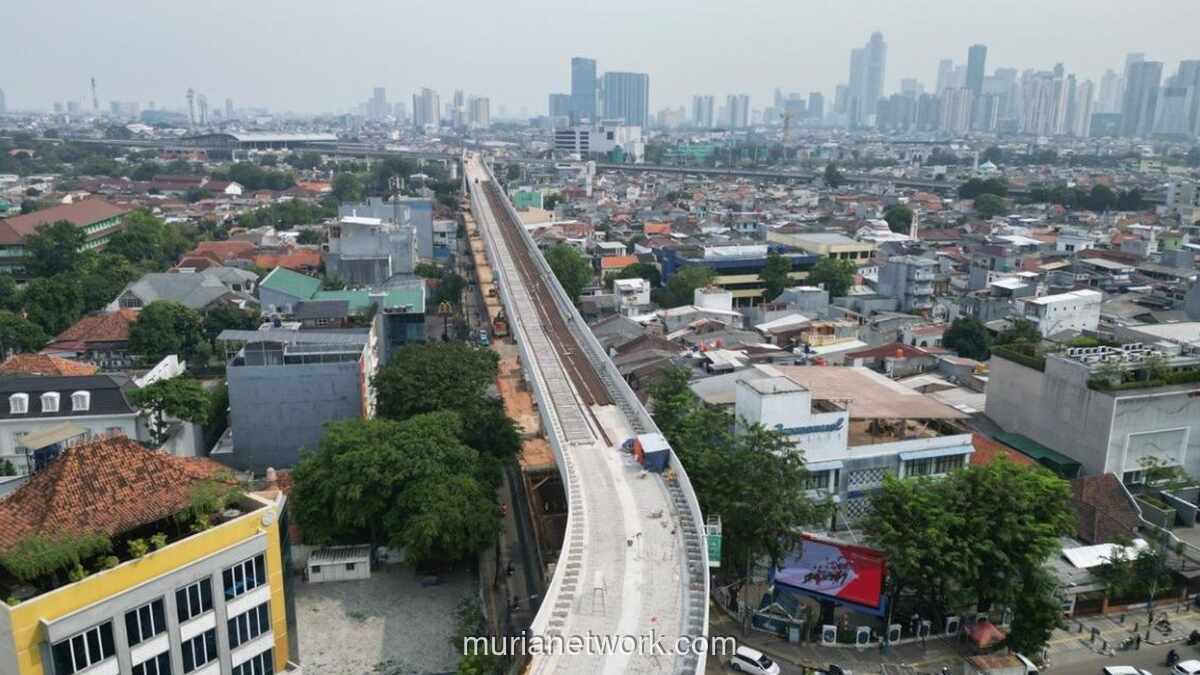 Target Operasional LRT Jakarta Fase 1B ke Manggarai Agustus 2026 Tetap Dijaga
