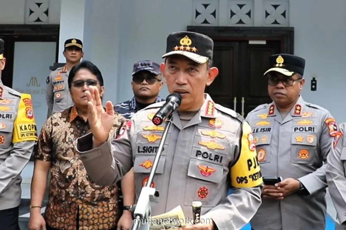 Kapolri Pantau Langsung Kesiapan Arus Balik Liburan dari Command Center Bali