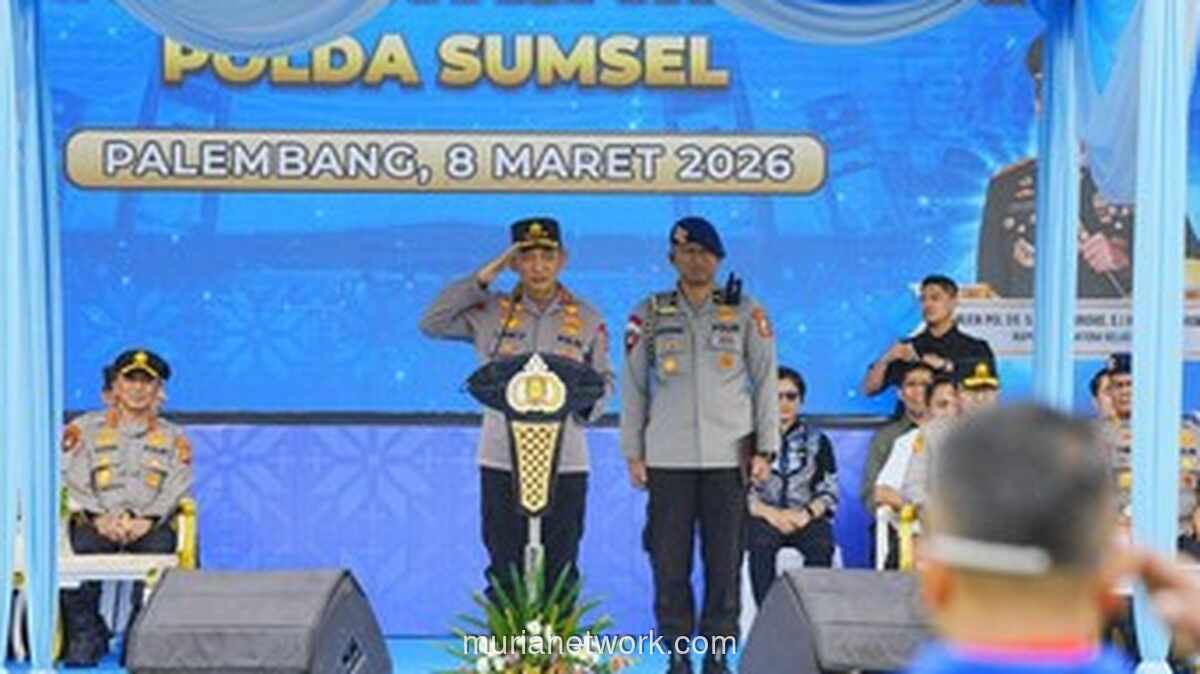 Ribuan Ojol dan Buruh Kamtibmas Deklarasi Dukung Polri di Palembang