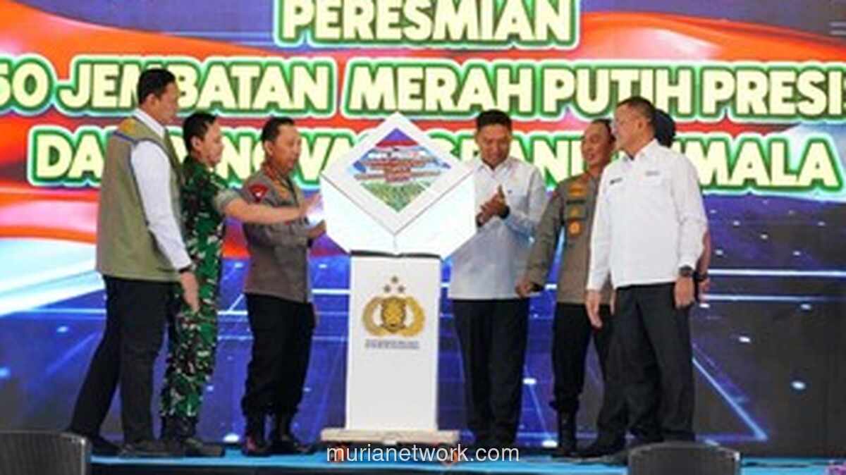 Kapolri Resmikan 57 Jembatan Merah Putih Presisi di Sumsel, Permudah Akses Warga