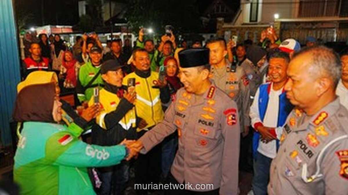 Kapolri Sambangi Kedai Ojol di Palembang, Dengarkan Keluhan Langsung dari Driver