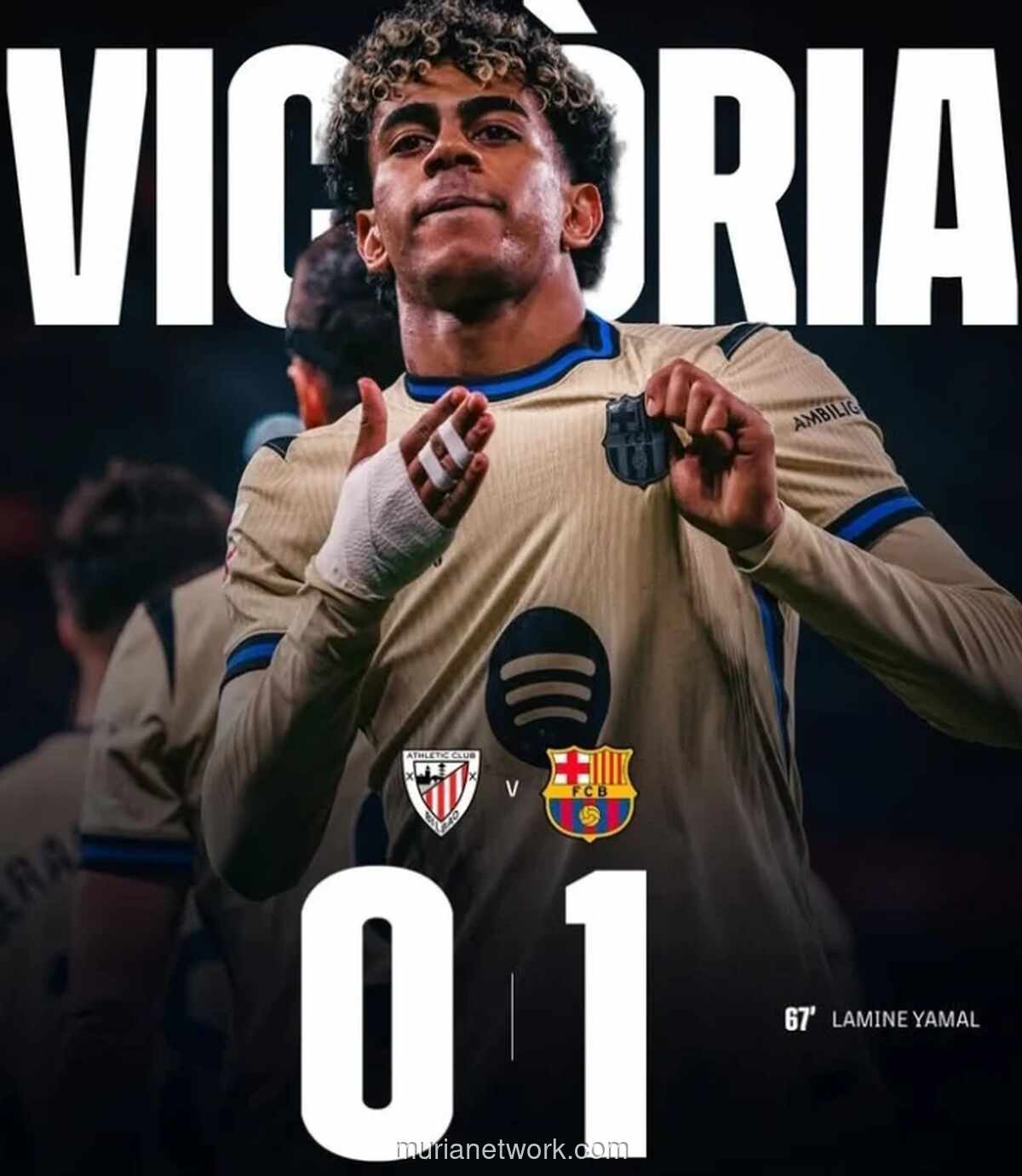 Lamine Yamal Pecah Kebuntuan, Bawa Barcelona Menang Tipis di Markas Bilbao