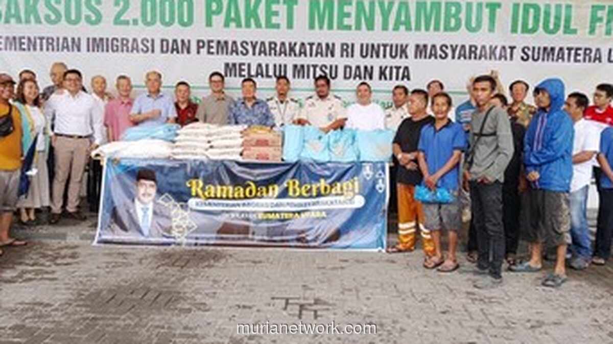 Kemenimipas Salurkan Ribuan Paket Sembako ke Warga Sumut di Bulan Ramadan