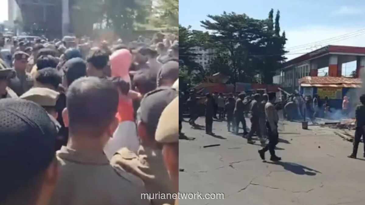 Warga Makassar Bentrok dengan Petugas Tolak Penggusuran Kios di Jalan Satando