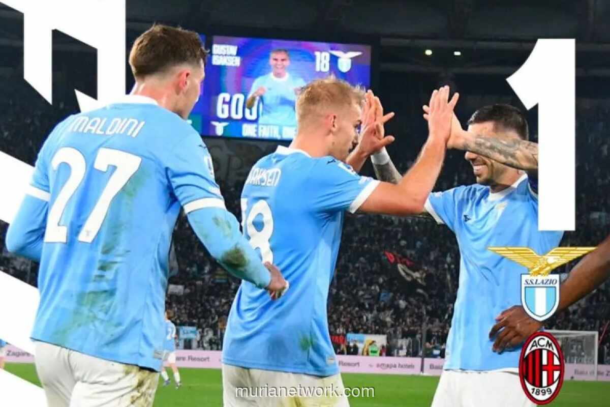 Lazio Kalahkan AC Milan 1-0, Peluang Scudetto Rossoneri Semakin Tipis