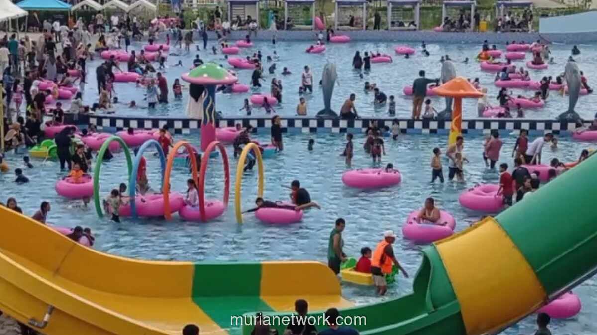 Liburan Lebaran, Ribuan Pengunjung Serbu Destinasi Wisata di Bandar Lampung