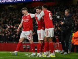 Arsenal Amankan Tikel ke Perempat Final Liga Champions Usai Kalahkan Leverkusen