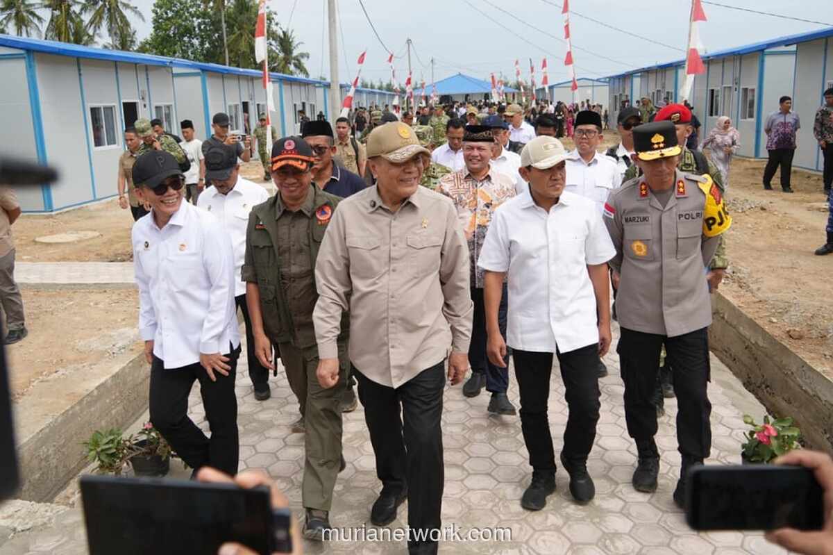 Menko Polkam Serahkan 104 Rumah Huntap untuk Korban Bencana di Aceh Utara