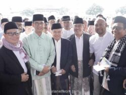 JK dan Anies Hadiri Salat Id di Al Azhar, Serukan Persatuan