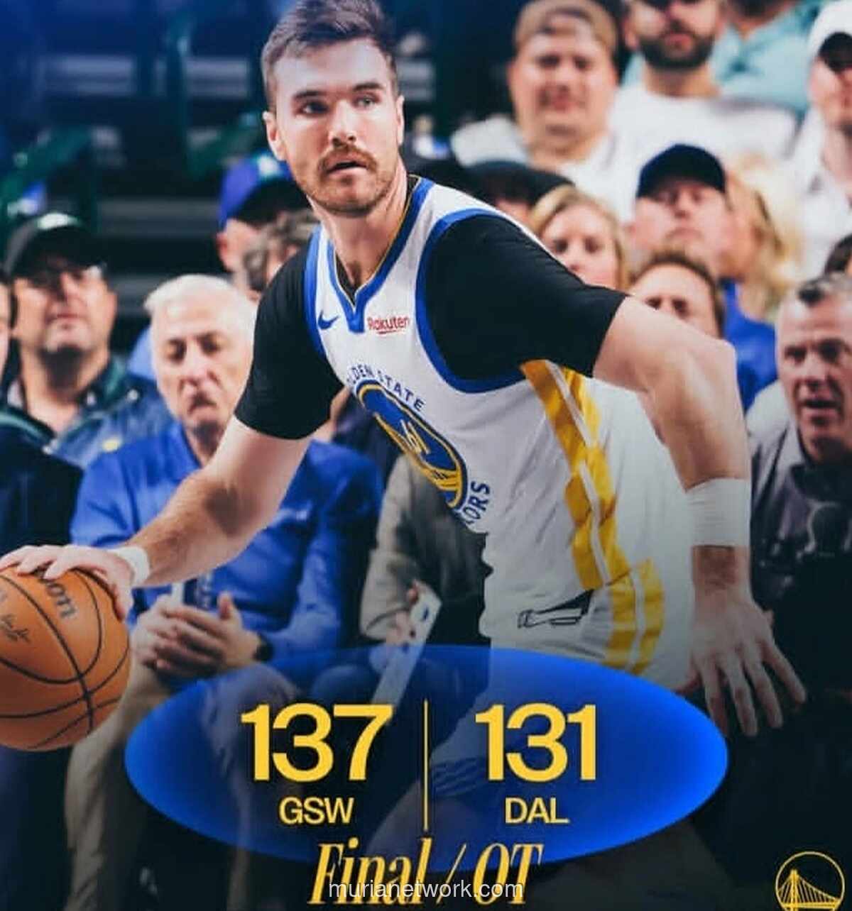 Warriors Menang Dramatis atas Mavericks, Moses Moody Cedera Serius di Overtime