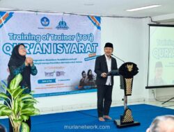 Pelatihan Al-Quran Isyarat Cetak Guru Baru untuk Pendidikan Inklusif