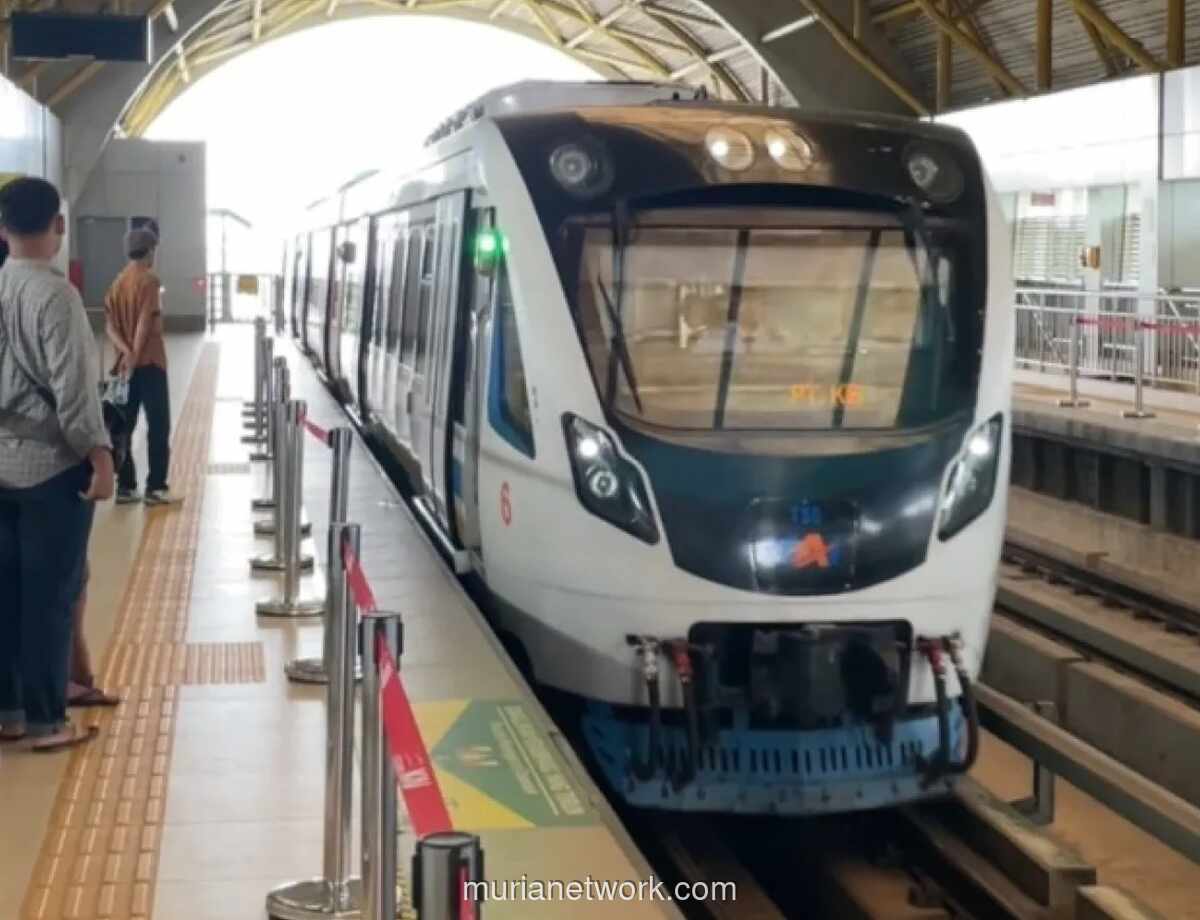 LRT Sumsel Angkut Lebih dari 213 Ribu Penumpang Selama Libur Lebaran 2026