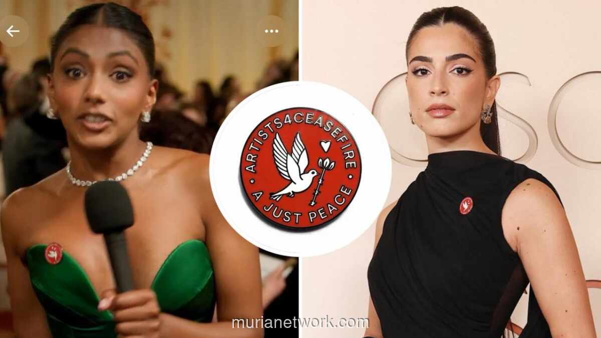 Artis Kenakan Pin Merah Serukan Gencatan Senjata di Karpet Merah Oscar 2026