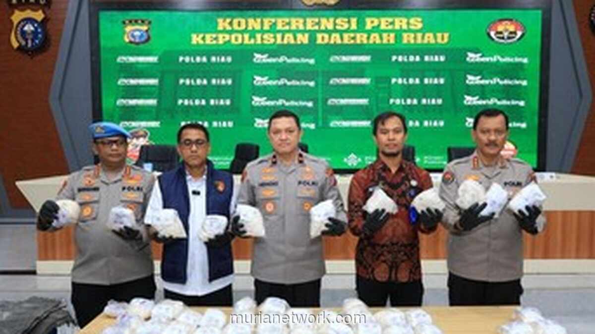 Ditresnarkoba Polda Riau Gagalkan Peredaran 22,73 Kg Heroin Senilai Rp68,1 Miliar