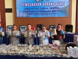 Polres Jakpus Bongkar Jaringan Narkoba, 109 Kg Sabu dan Ratusan Ribu Butir Obat Berbahaya Disita