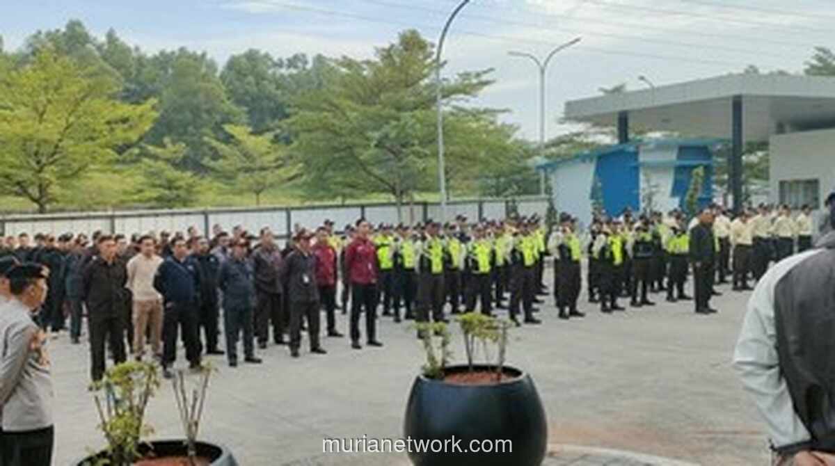 Polisi dan Sekuriti Gelar Apel Gabungan, Siapkan Pengamanan Lebaran 2026 di Deltamas Cikarang