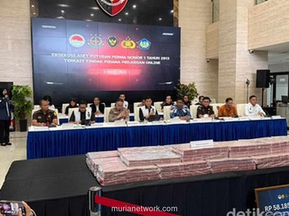 Bareskrim Serahkan Rp 58,1 Miliar Hasil Sitaan Judi Online ke Kas Negara