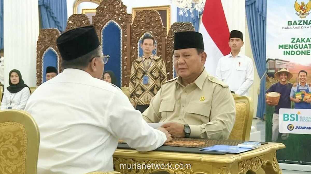 Presiden Prabowo dan Seluruh Kabinet Serahkan Zakat Rp3,8 Miliar di Istana