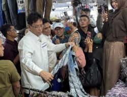 Menteri Keuangan Kunjungi Tanah Abang, Tanggapi Harapan Pedagang Jelang Lebaran