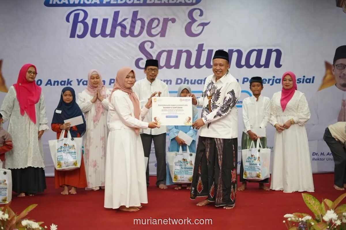 500 Anak Yatim dan Dhuafa Malang Raya Buka Puasa Bersama Alumni UWG dan LPS