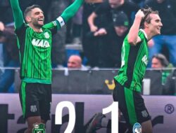 Sassuolo Kalahkan Atalanta 2-1 dalam Laga Sengit Penuh Kartu Merah