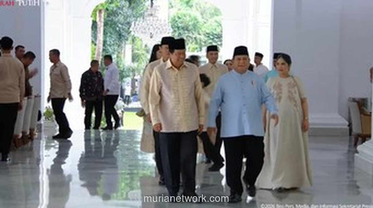 Prabowo Sambut Kunjungan Keluarga SBY di Istana Merdeka