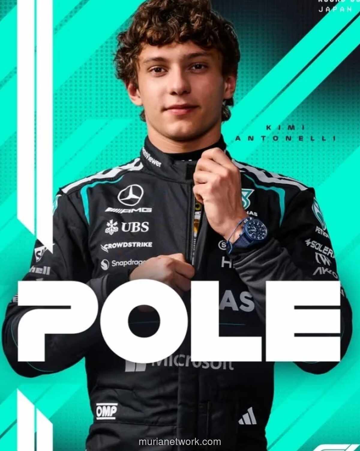 Antonelli Rebut Pole Position, Grid Suzuka 2026 Diwarnai Kejutan