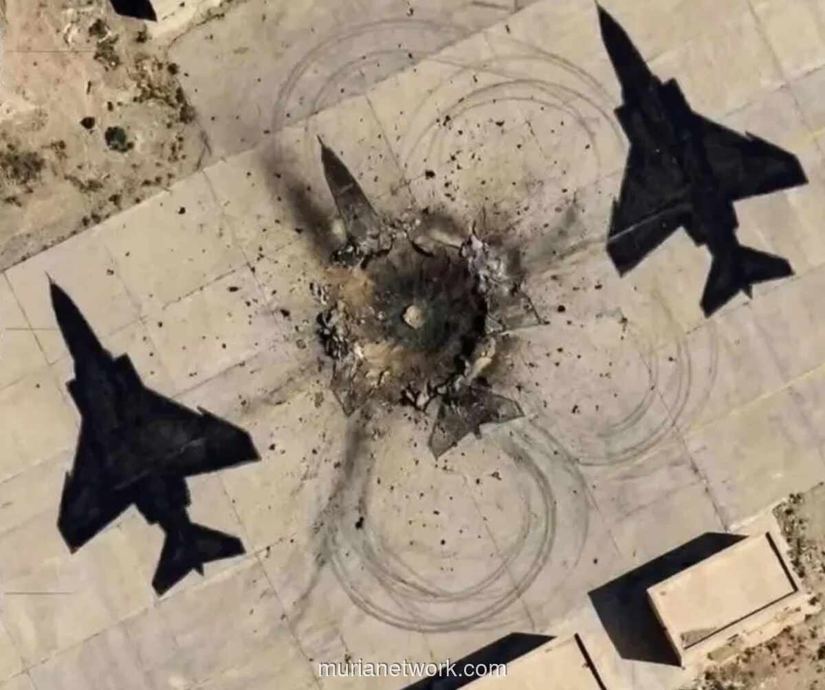 Analis Ragukan Klaim Israel Hancurkan Helikopter Iran, Diduga Hanya Lukisan di Aspal