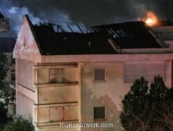 Serpihan Rudal Iran Picu Kebakaran di Kota-Kota Tengah Israel