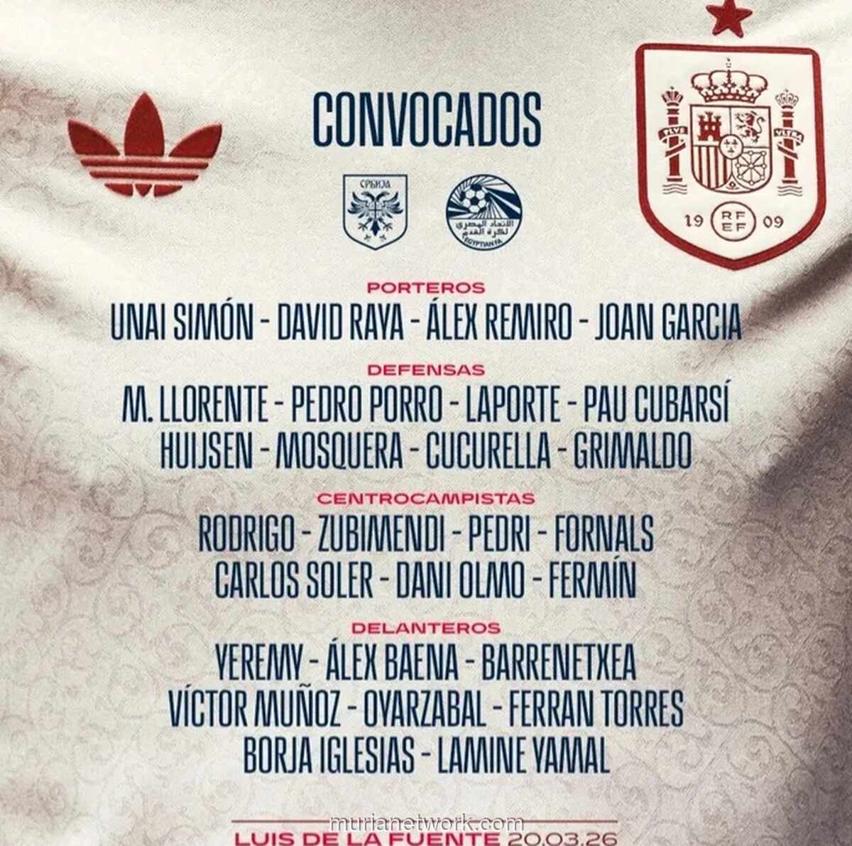 De la Fuente Umumkan Skuad Spanyol untuk Uji Coba Lawan Serbia dan Mesir