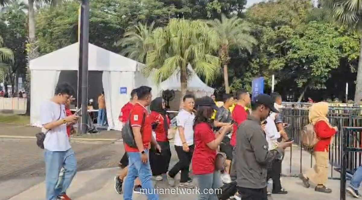 Ribuan Suporter Timnas Indonesia Padati GBK Jauh Sebelum Laga Kontra Saint Kitts and Nevis