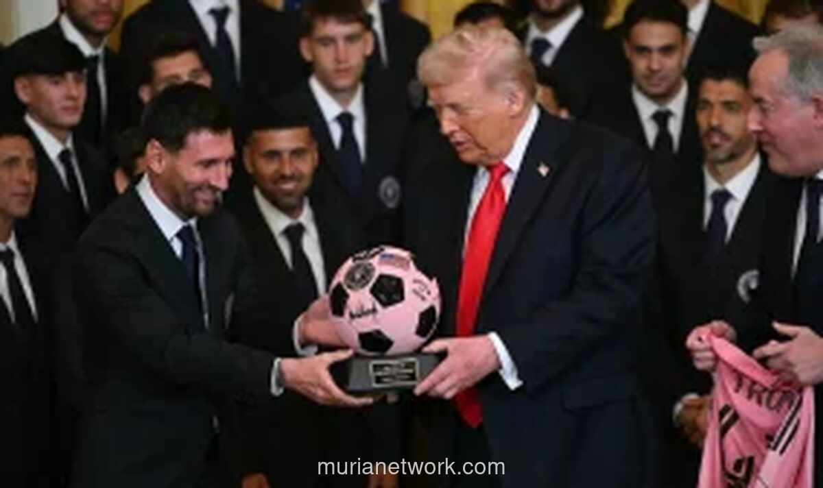 Lionel Messi Akhirnya Hadir di Gedung Putih, Sambut Gelar Juara Bersama Trump