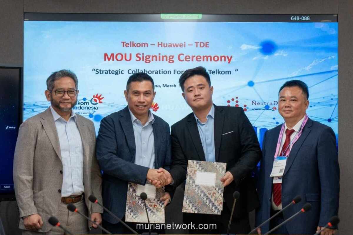 Telkom dan Huawei Jalin Kerjasama Pengembangan Data Center di MWC Barcelona