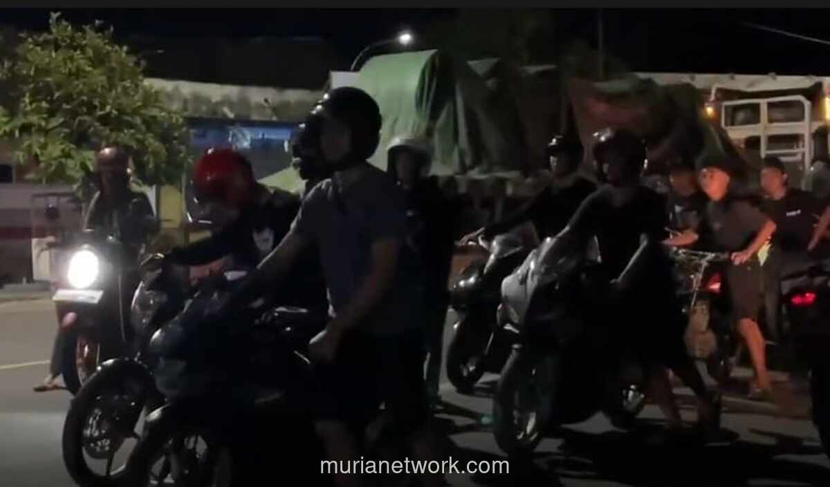 Polisi Tuban Amankan Ratusan Motor, Pelaku Balap Liar Dihukum Dorong Kendaraan 5 KM