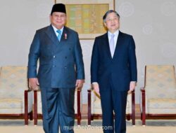 Presiden Prabowo Disambut Hangat Kaisar Naruhito di Istana Kekaisaran Jepang
