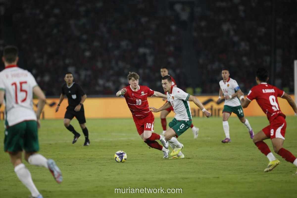 Timnas Indonesia Tertinggal dari Bulgaria di Babak Pertama Final FIFA Series