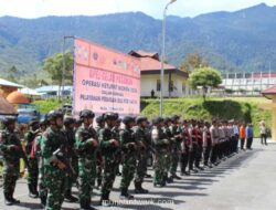 TNI-Polri Gelar Apel Pasukan Operasi Ketupat Noken 2026 di Puncak Jaya