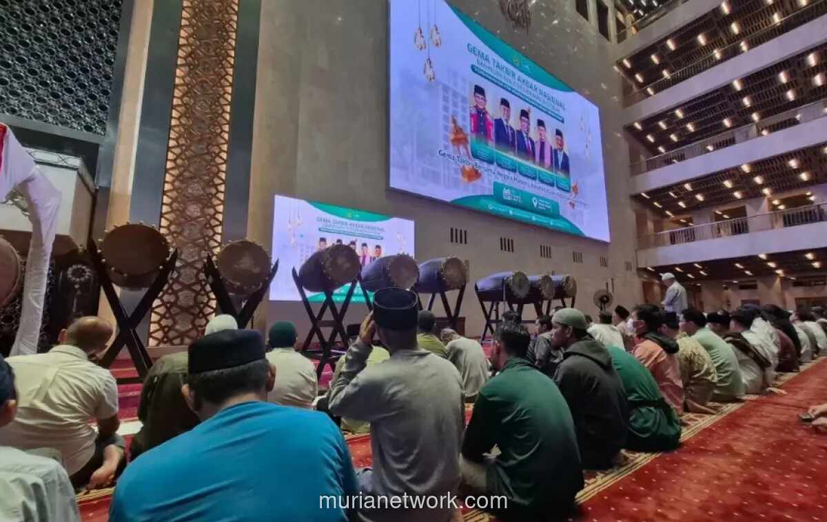 Gema Takbir Akbar Nasional di Istiqlal Sambung ke Masjid MABIMS dan IKN