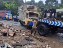 Truk Pengangkut Telur Oleng, Tewaskan Pemilik Warung di Subang